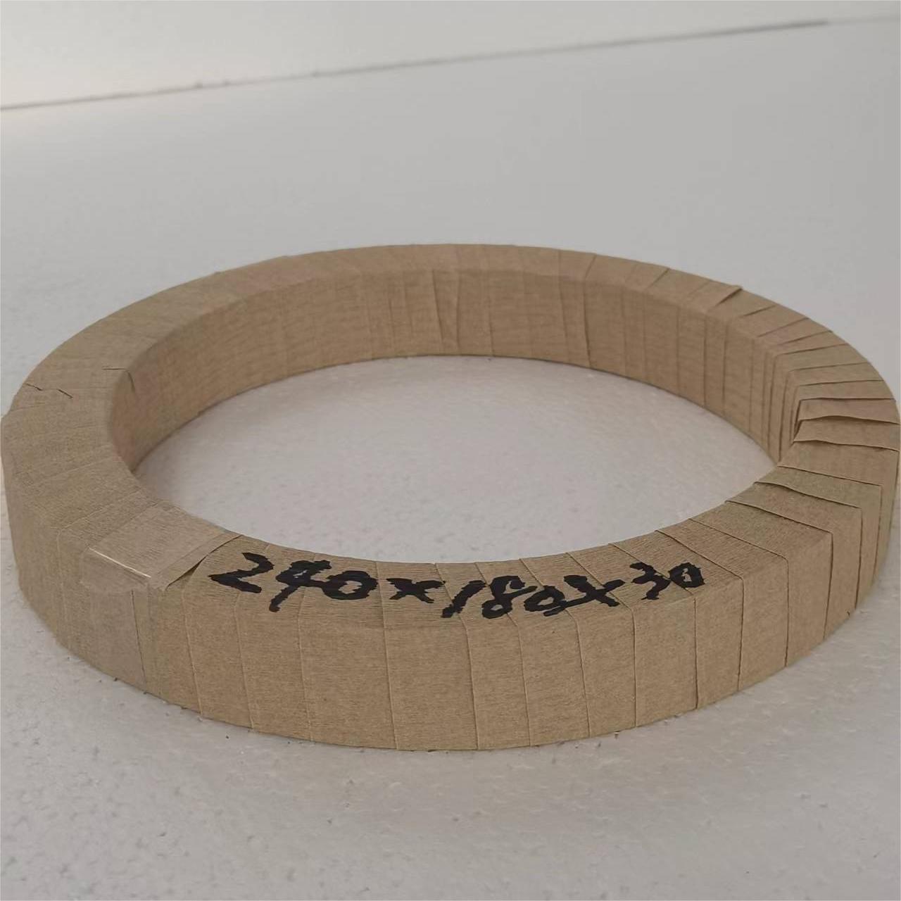 Nanocrystalline core coated with wrinkle paper